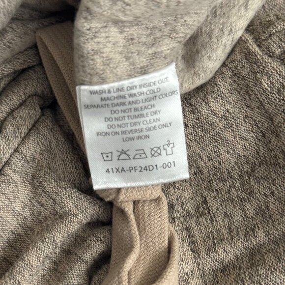 Joyfolie Baylee Hooded Sleeveless Jumpsuit small Drawstring Waist heather taupe - Picture 9 of 15